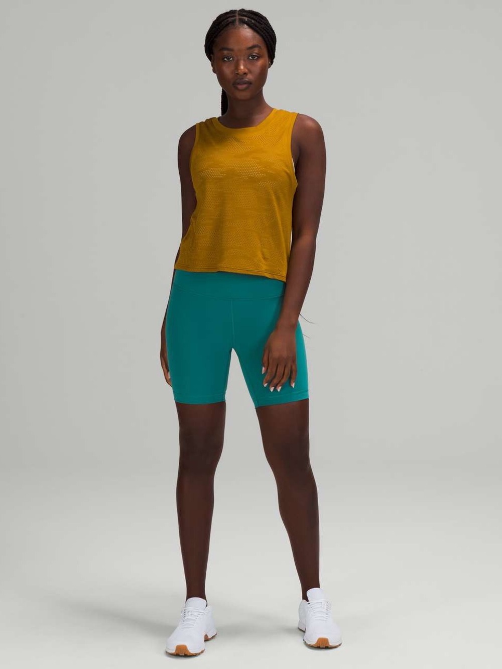 🆕 Lululemon Train to Be Tank Top *Camo in Dot Camo Gold Spice Size 8 - Picture 4 of 7